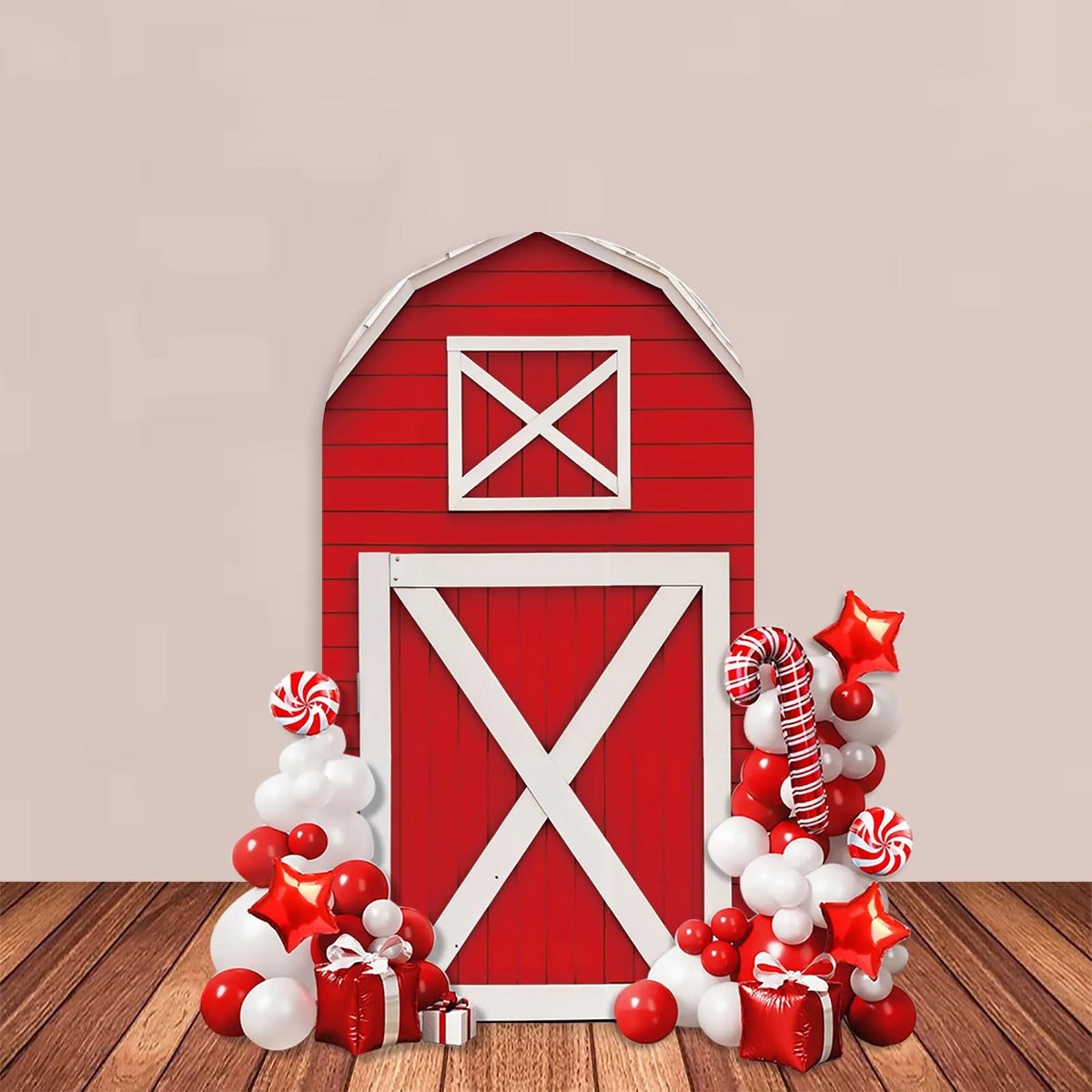 Farm-Themed Arch Backdrop Cover, Stand Excluded