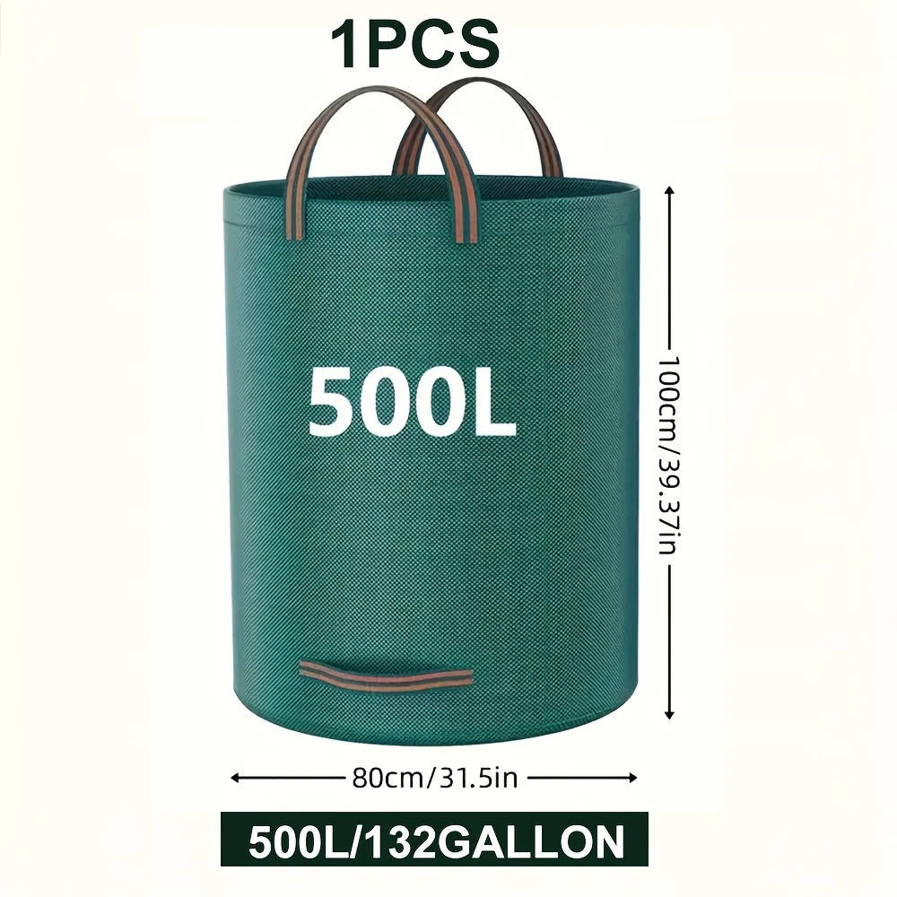 Heavy-Duty PP Garden Waste Bags - Reusable Yard Debris Bags with Industrial Fabric and Handles for Plant, and Leaf Collection