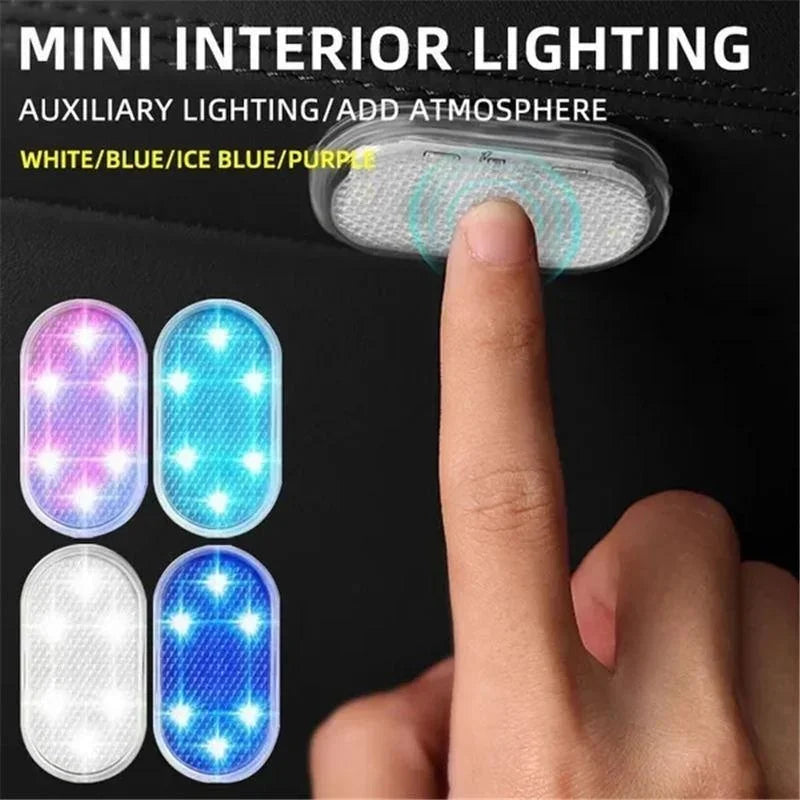 Wireless LED Car Interior Lights USB Rechargeable Touch Lamp