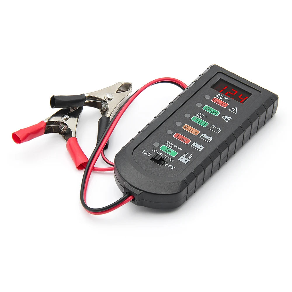 12/24 V Vehicle Battery Voltage Tester