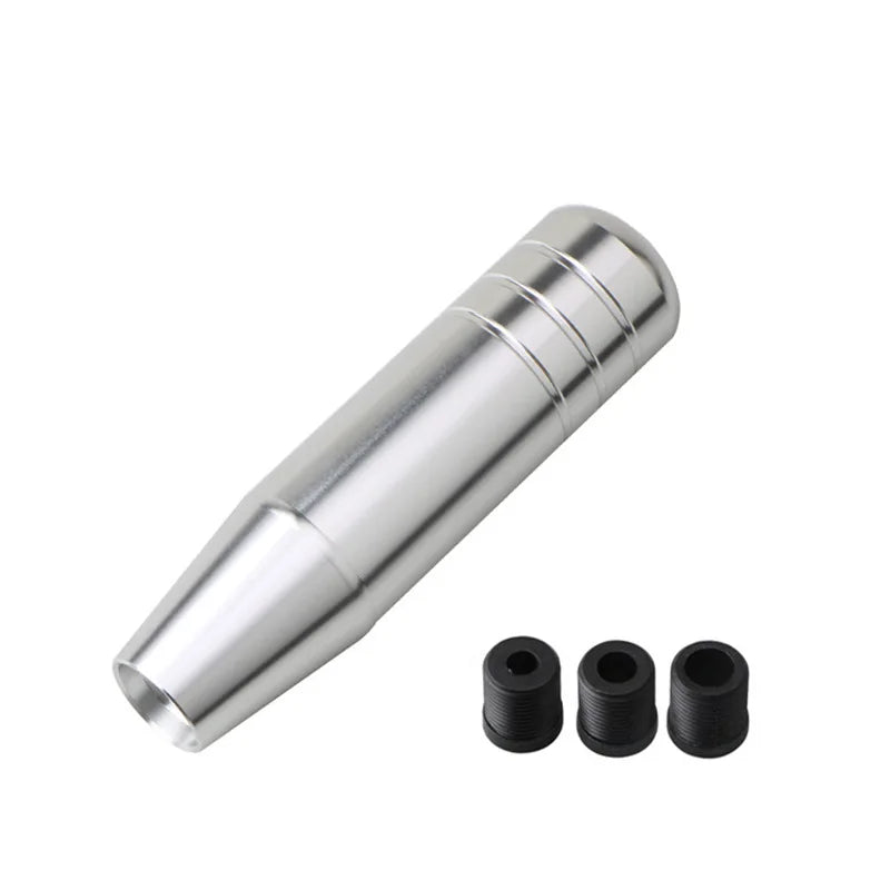 Universal Auto 13cm 18cm Length Manual Car Gear Shift Knob Aluminum Gear Shift Knob Racing Car Shift Gear Knob With 3 Adapters