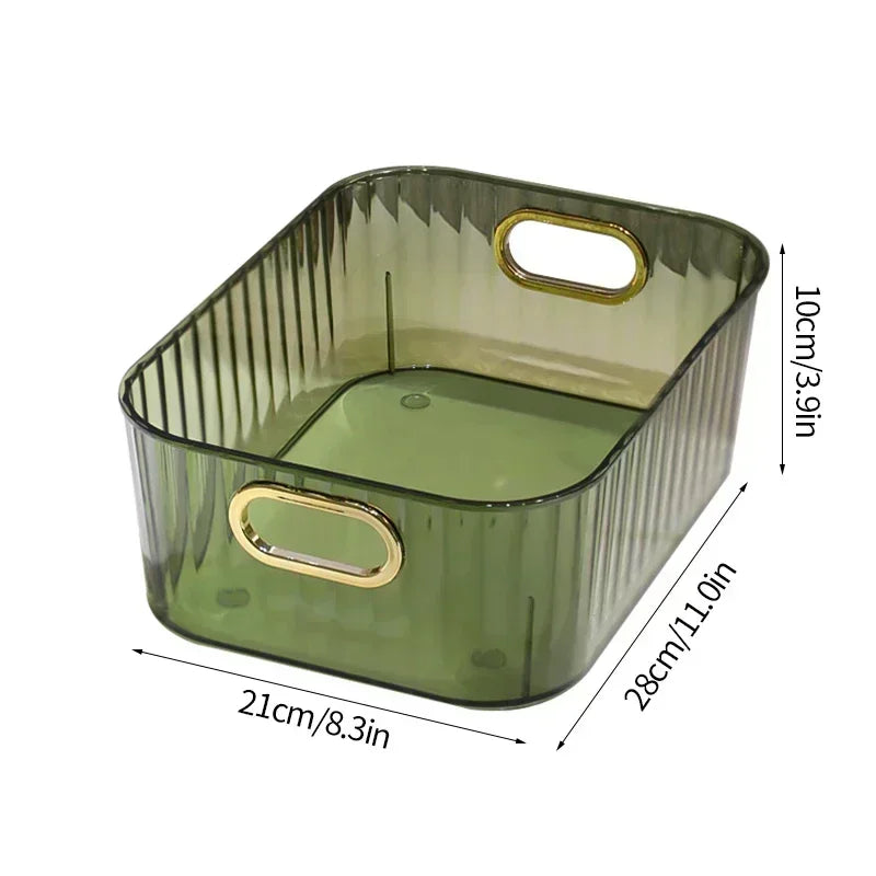 Stackable Rectangular Makeup and Bathroom Storage Organiser