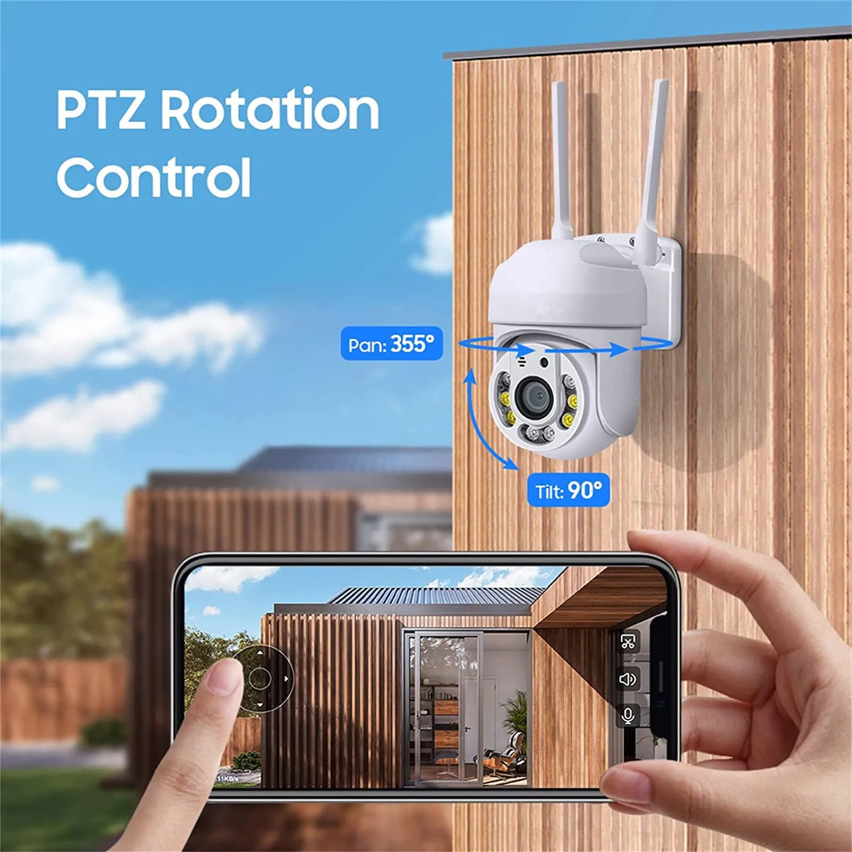 4MP PTZ WiFi Network Security Camera