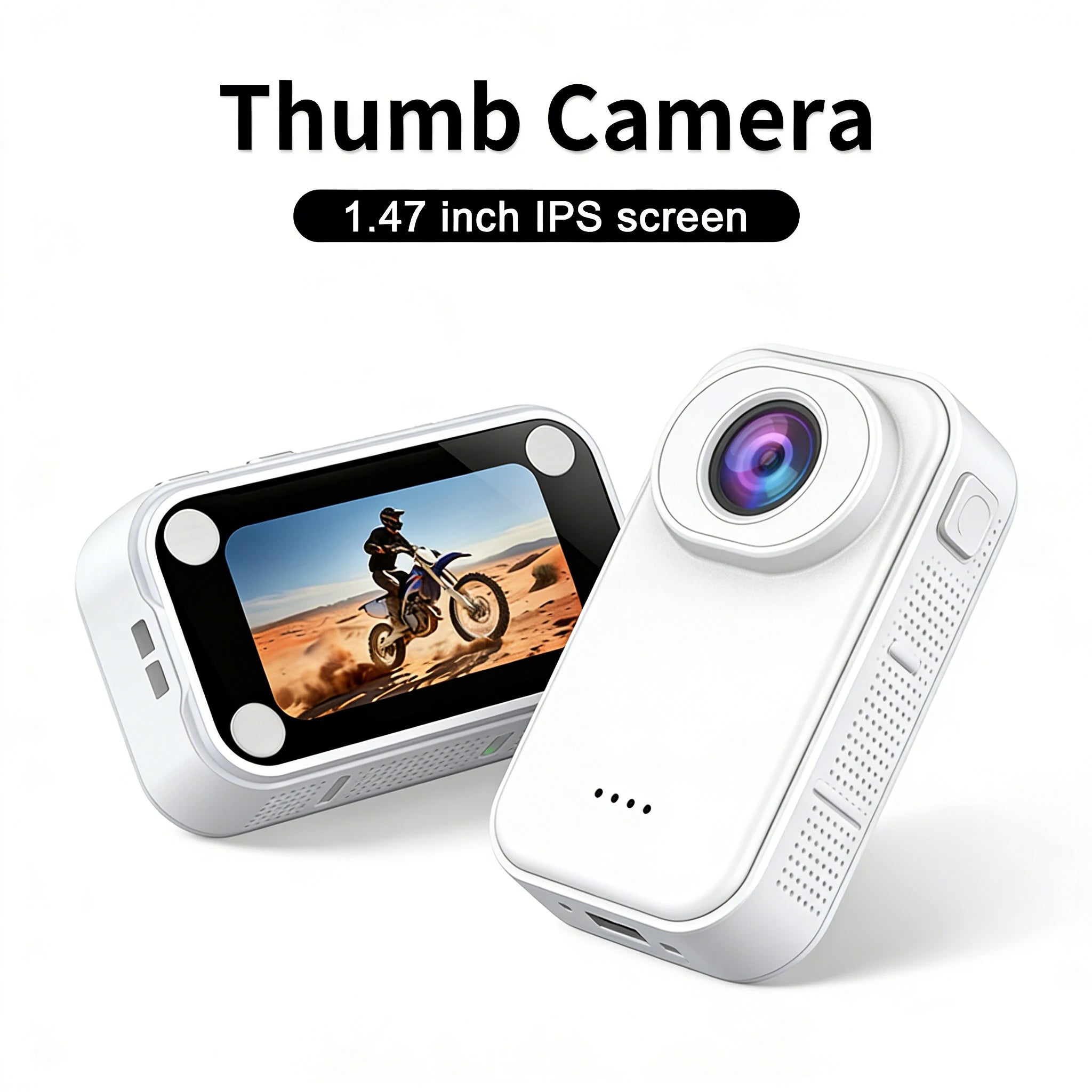 Mini 1080P HD Thumb Action Camera with MicroSD Support