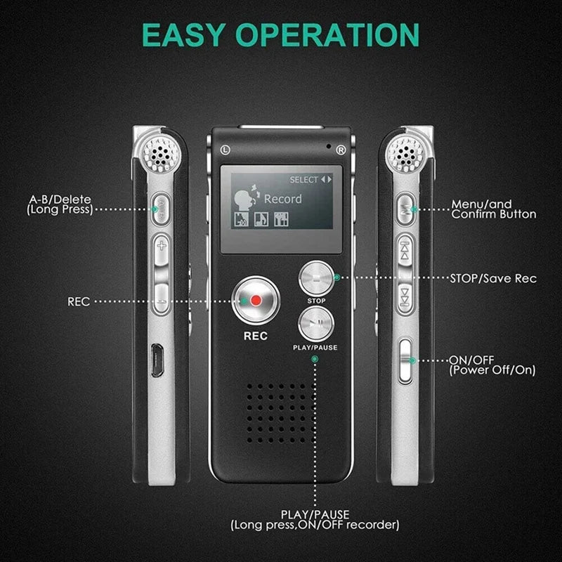 Mini USB Voice Recorder - Memory Options