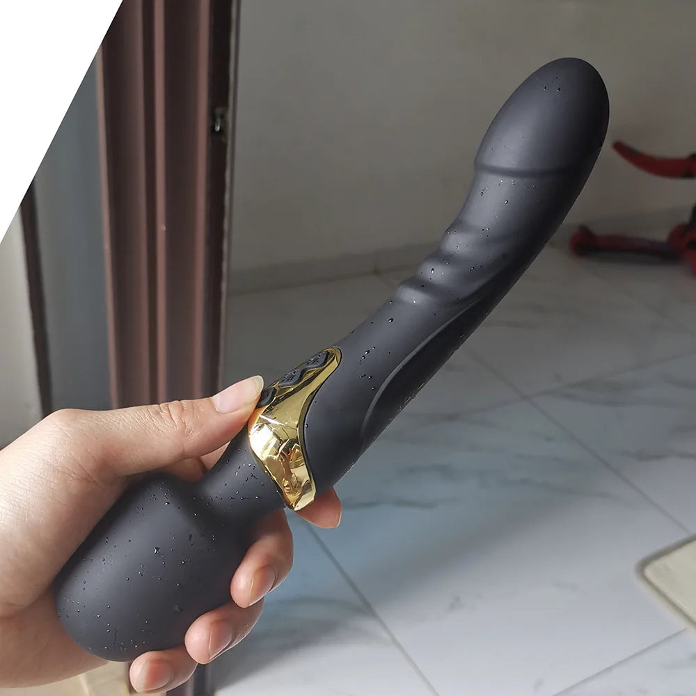 Çift Motorlu Silikon Vibratör G Noktası ve Klitoral Zevk için