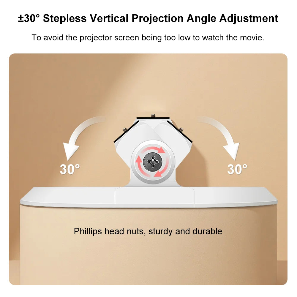 Mini Desktop Projector Stand with Tilt & 1/4-Inch Mount