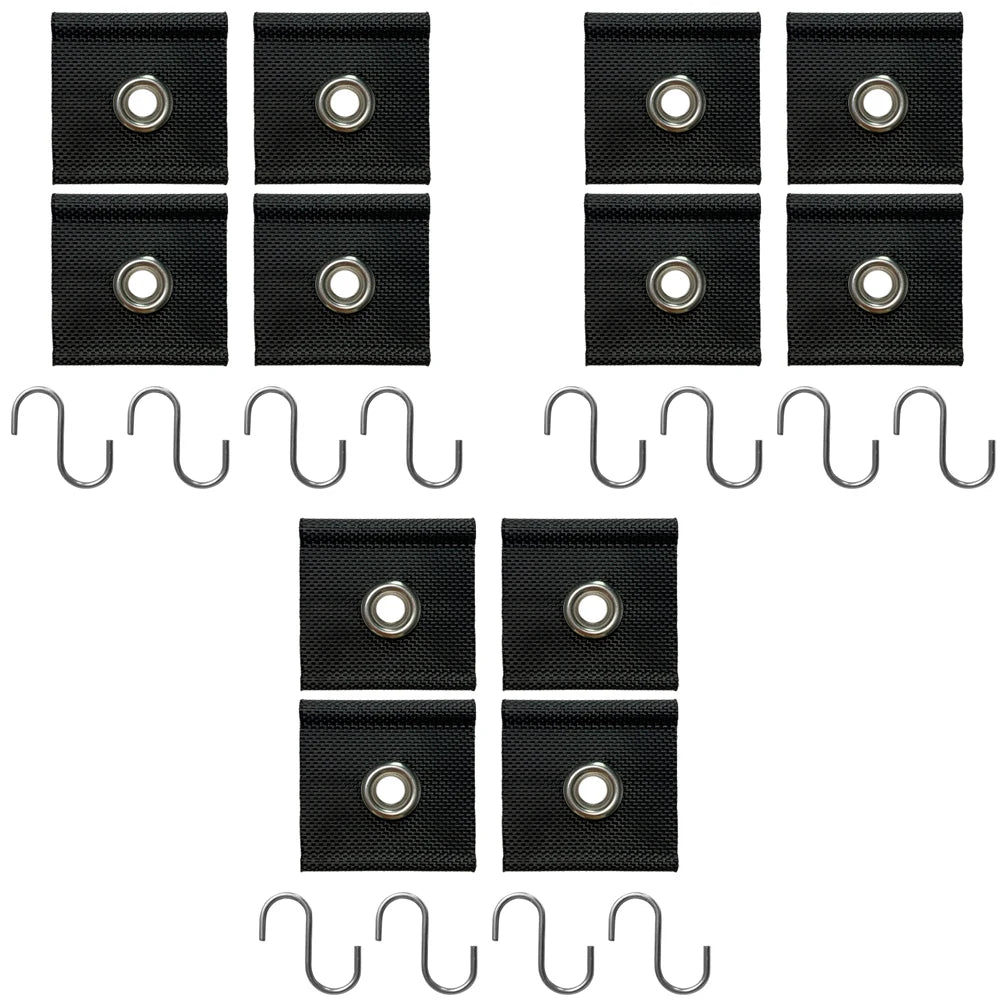 4Pcs S Shaped Camping Awning Hooks Clips Durable RV Tent Hangers Light Hangers with Holes Practical Caravan Camperb Accessories