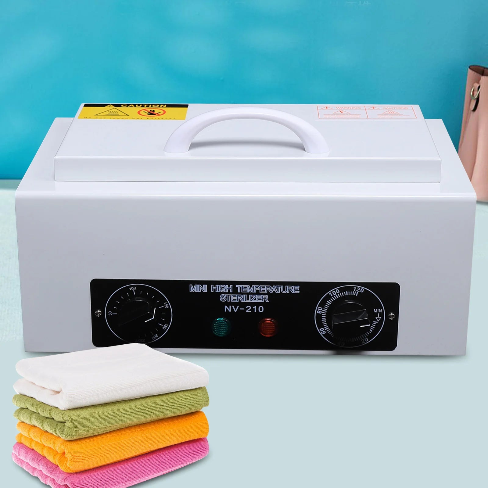 Caja esterilizadora de alta temperatura para herramientas y utensilios con temporizador