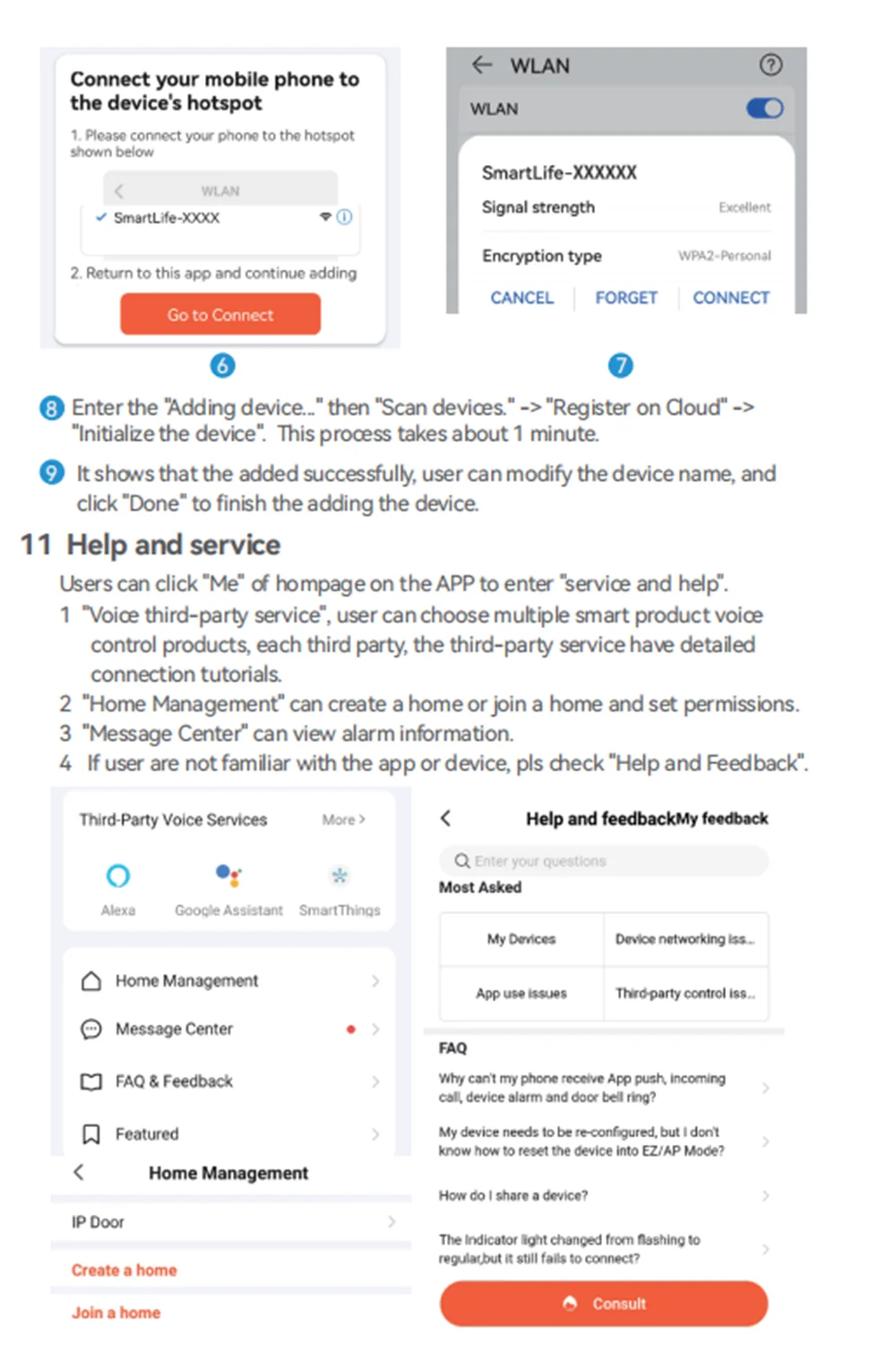 Fingerprint 5in1 Unlock Wifi Doorbell Video Intercom System For Home Doorphone Tuya Smart 1080P Touch Monitor Security Protect