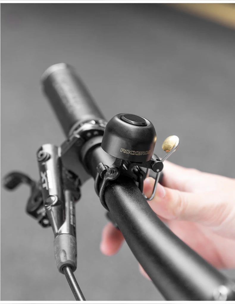 Bicycle Bell with Crisp Sound Copper Alloy Handlebar Ring