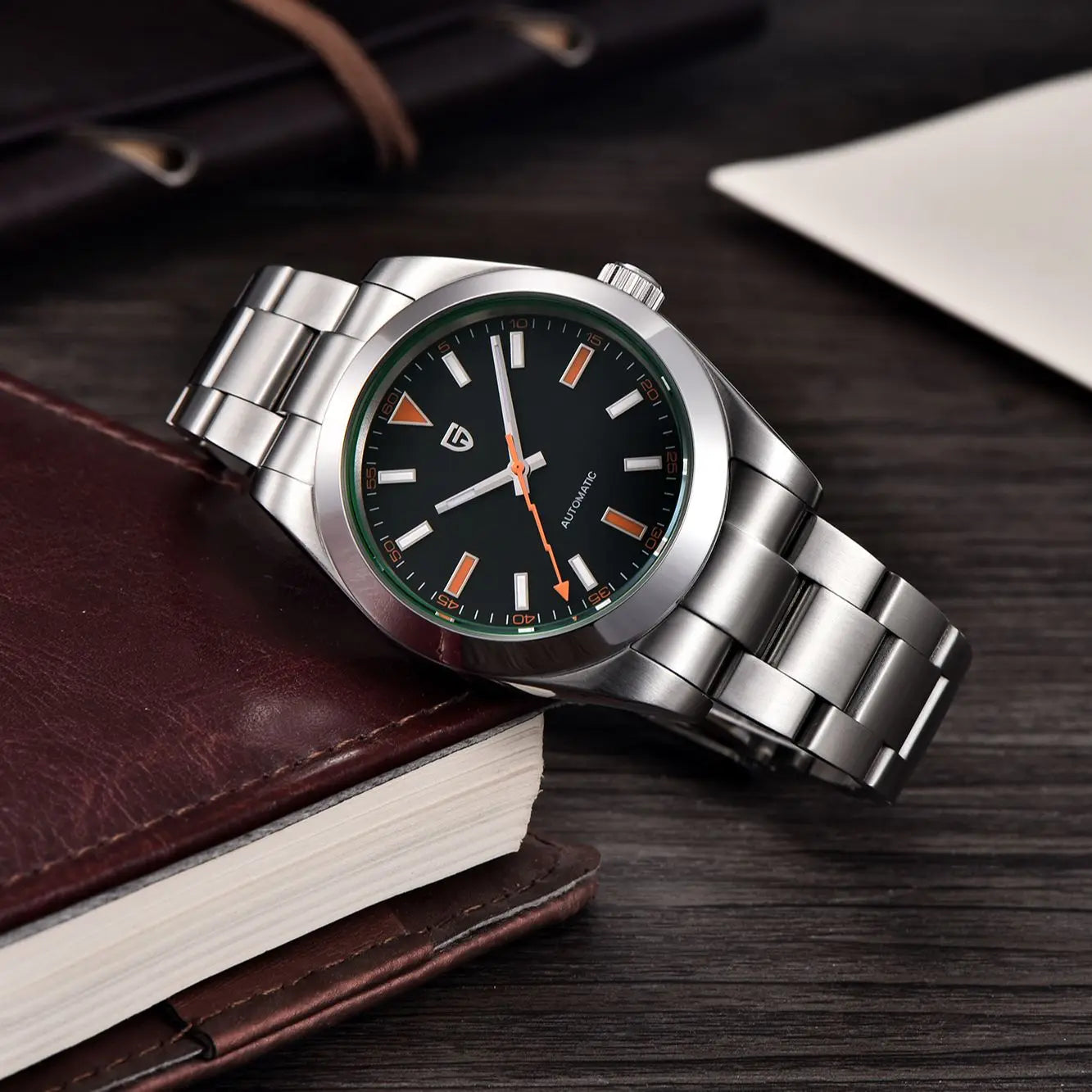 Pagani Design Automatic Men's Watch Green Dial Sapphire Crystal