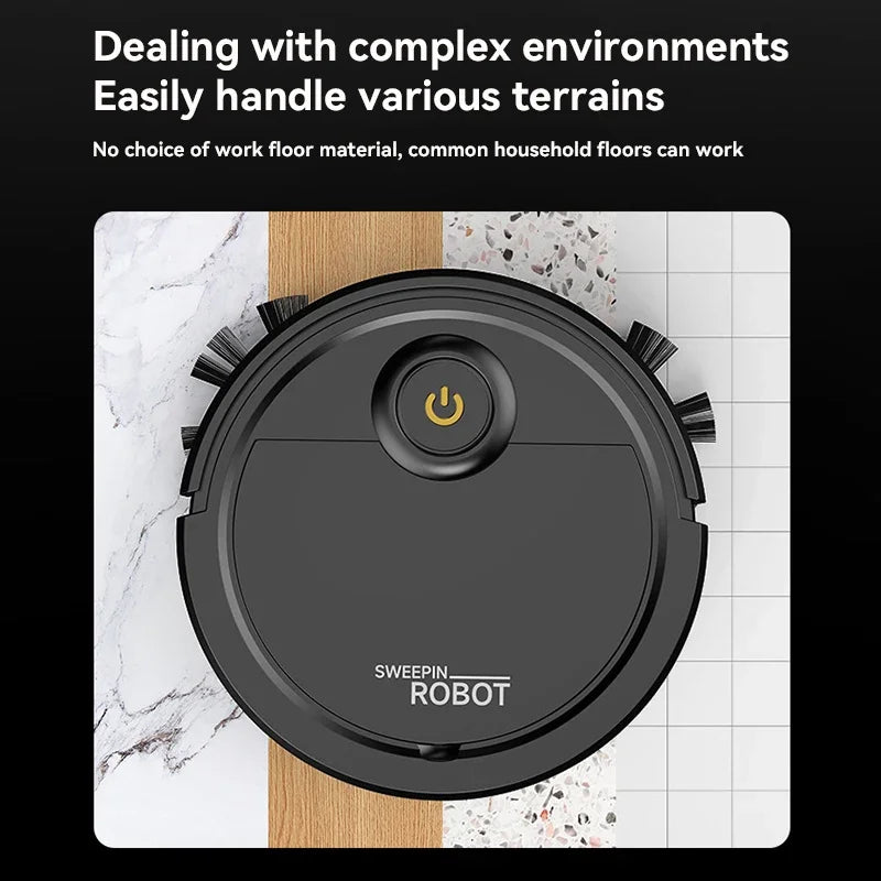 Automatic Robot Vacuum Mop 5-in-1 Cleaner with Slim 6.8cm Design