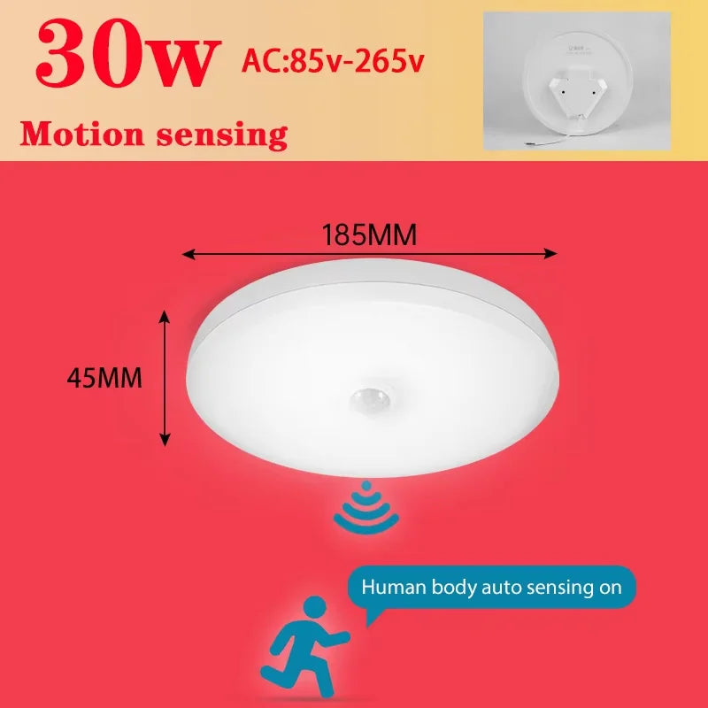 Motion-Sensor LED Ceiling Light