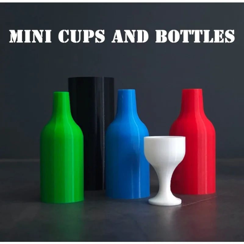 Mini Cups and Bottles Magic Prop with Instructions