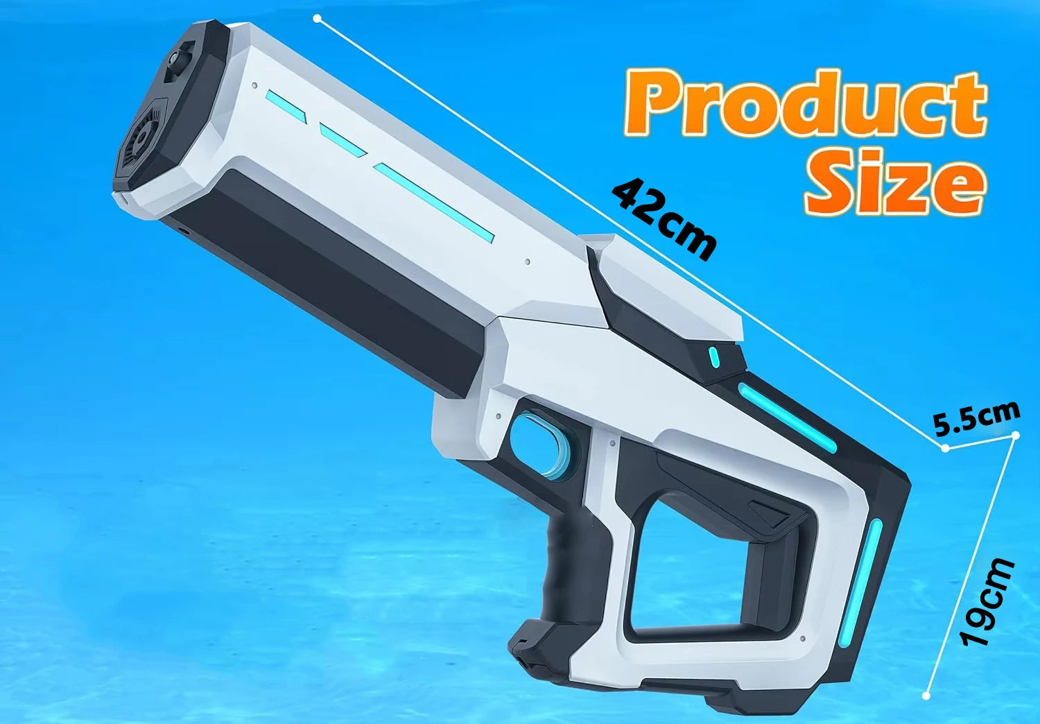 Electric Automatic Water Storage Gun Toys Portable Children Summer Beach Outdoor Fight Fantasy Spray Gun Toys Boy Kid Adult Game