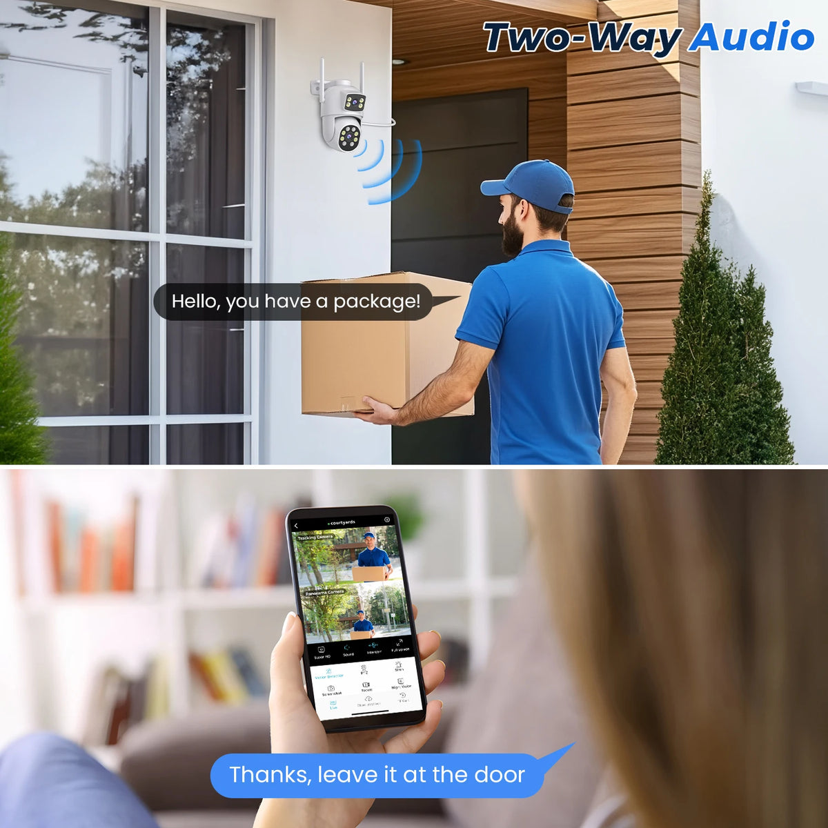 10MP 5K PTZ WiFi IP Camera Security Protection Dual Lens Screen Color Night Vision Auto Track CCTV Surveillance Camera O-KAM Pro