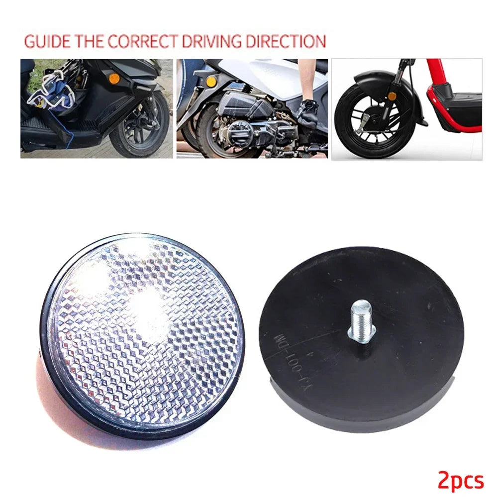 Round Screw-Mount Reflectors, 60 mm, 2 Pack