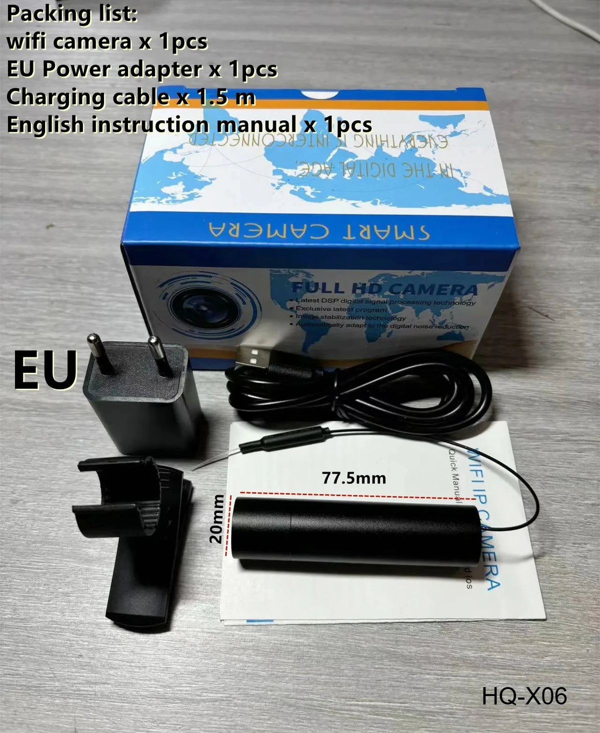Mini 2MP WiFi bullet kamera s detekciou pohybu, P2P, RTSP & obojsmerný zvuk