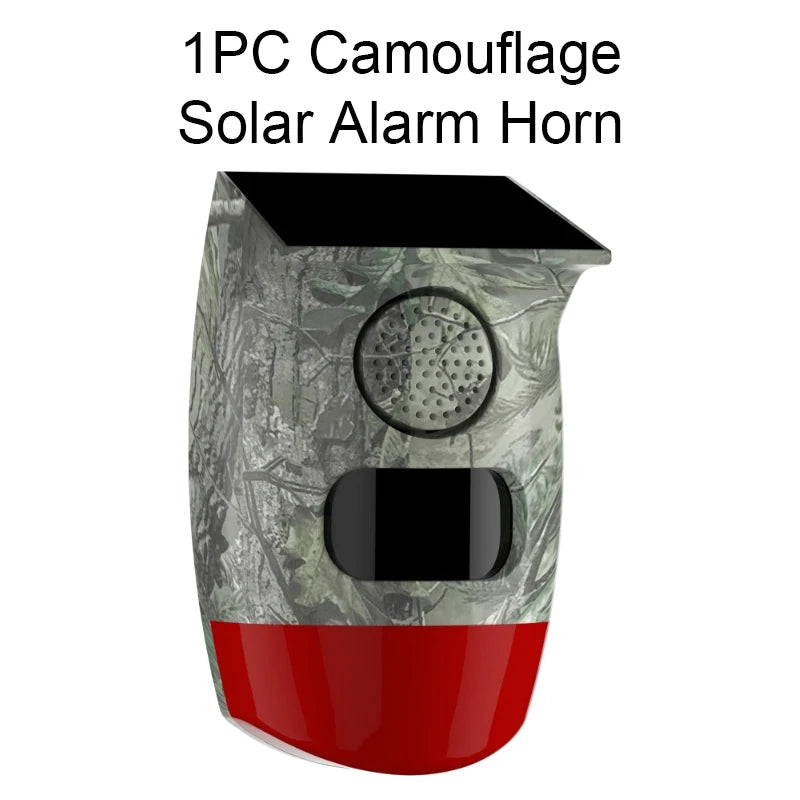 Solar Motion Sensor Alarm with 120dB Siren