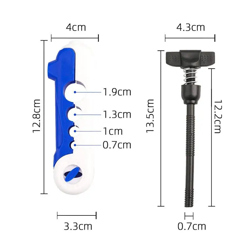 contador de linha de pesca com braçadeira para vara, 0–999 m