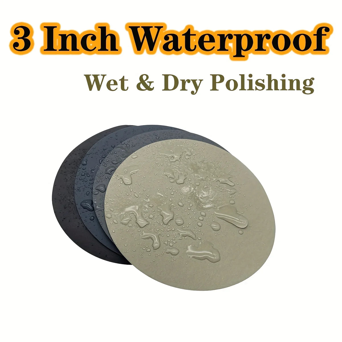 75 mm Wet and Dry Sanding Disc Set 60 Pcs 3 Inch Assorted 800-3000 Grit Waterproof Sandpaper Disc for Polishing and Sanding Car