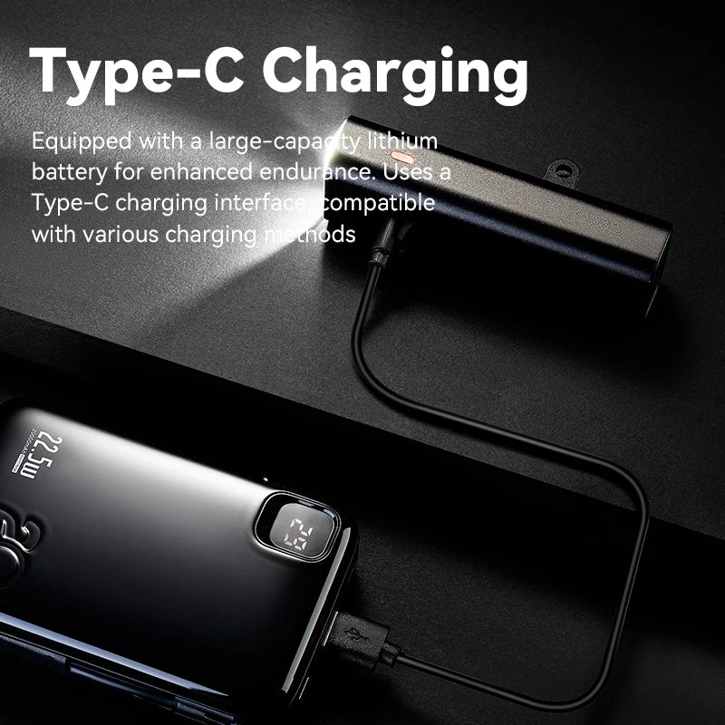 Bike Front Light 400/800LM USB-C Rechargeable IPX6 Aluminum