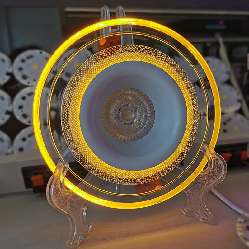 Recessed LED Downlight with Decorative Centre and Edge Light