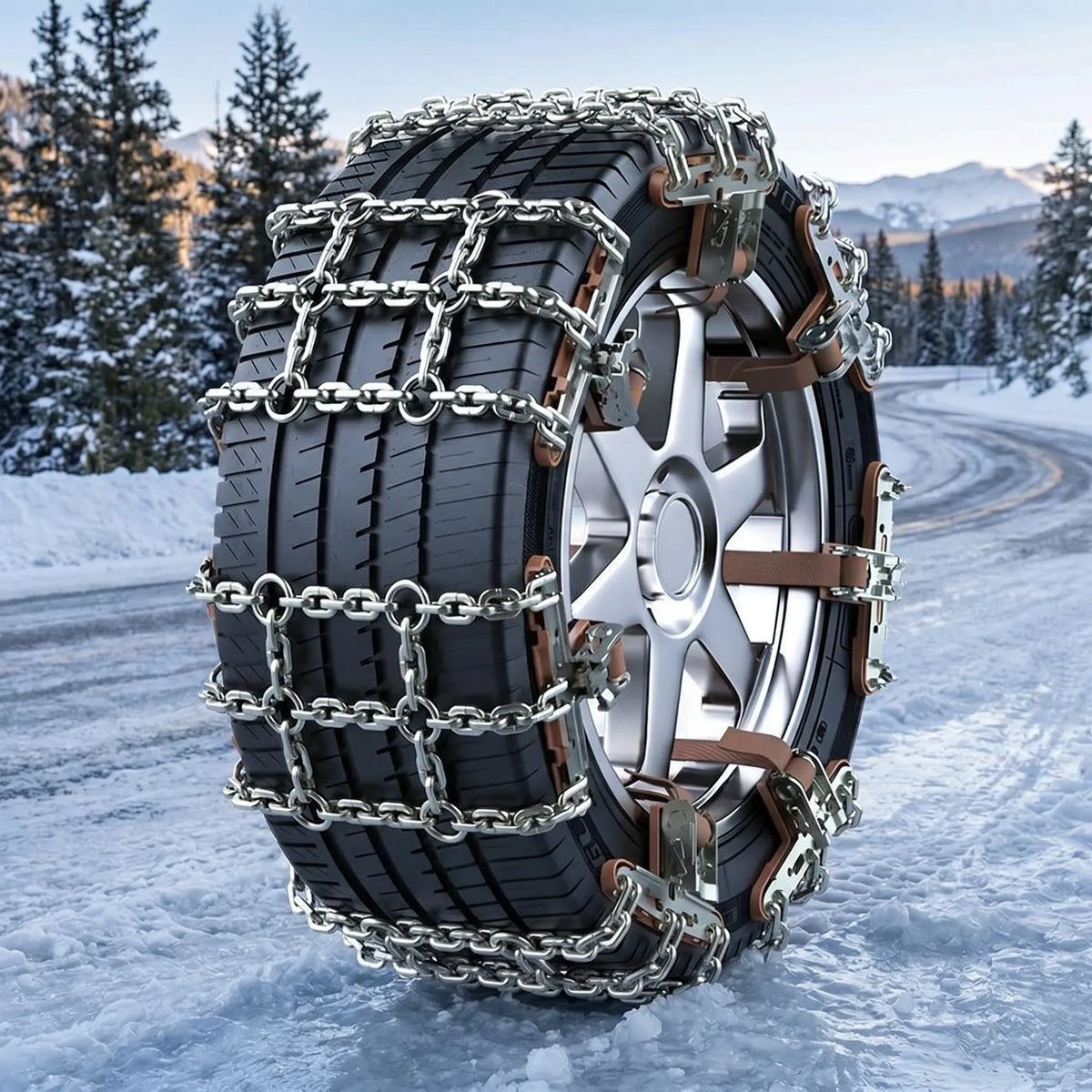 Emergency Tyre Traction Chains - Four Pieces