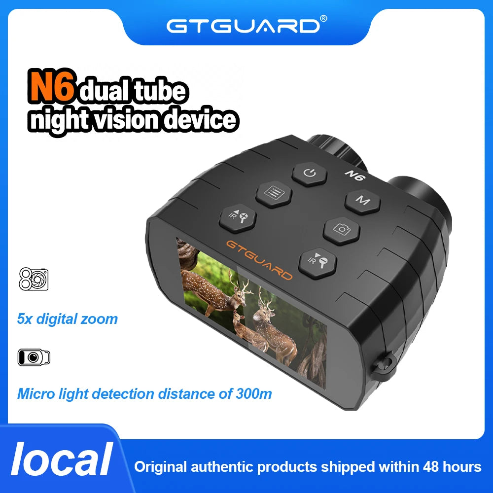 GTGUARD N6 Night Vision Binoculars with 1080P Video