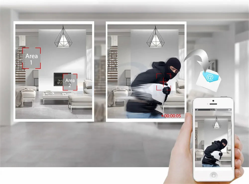 Mini WiFi IP bezpečnostná kamera s 5MP nahrávaním