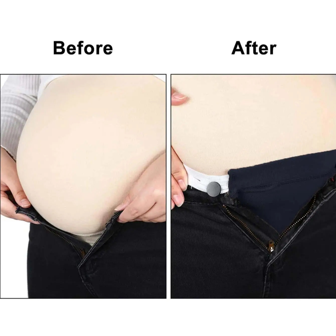 Women Adjustable Elastic Maternity Pregnancy Waistband Belt Waist Extender Clothing Pants For Pregnant Sewing Accessories