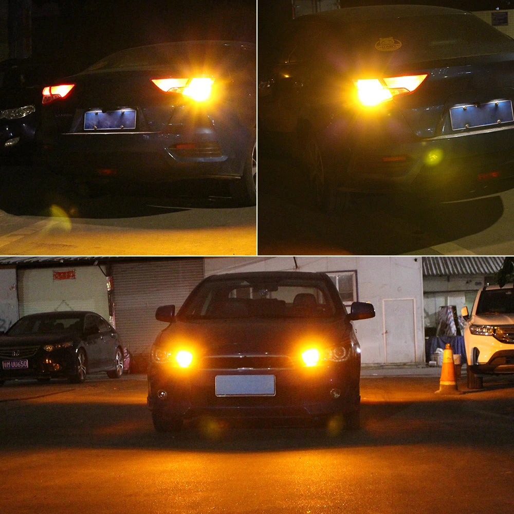 2 Stück PY21W BAU15S 7507 BA15S P21W 7506 WY21W 7440A T20 3156 P27W T25 LED Signallicht Blinker Beleuchtung Canbus Zubehör