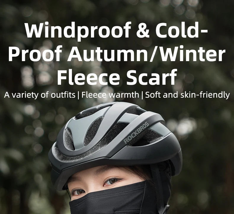 Winddichter Fahrrad-Gesichtsschal mit Ohrenschutz, Bandana-Maske