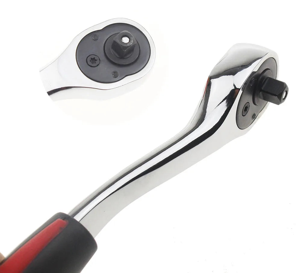 72 Tooth Quick Ratchet Wrench Two-way Socket Wrench Repair Tools for Vehicle Bicycle