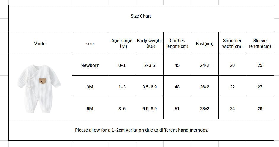 Newborn Cotton Onesie Winter Bodysuit