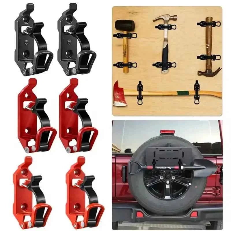 Tool Fixing Bracket Wall Mount Quick Release Clamp for Shovel or Axe