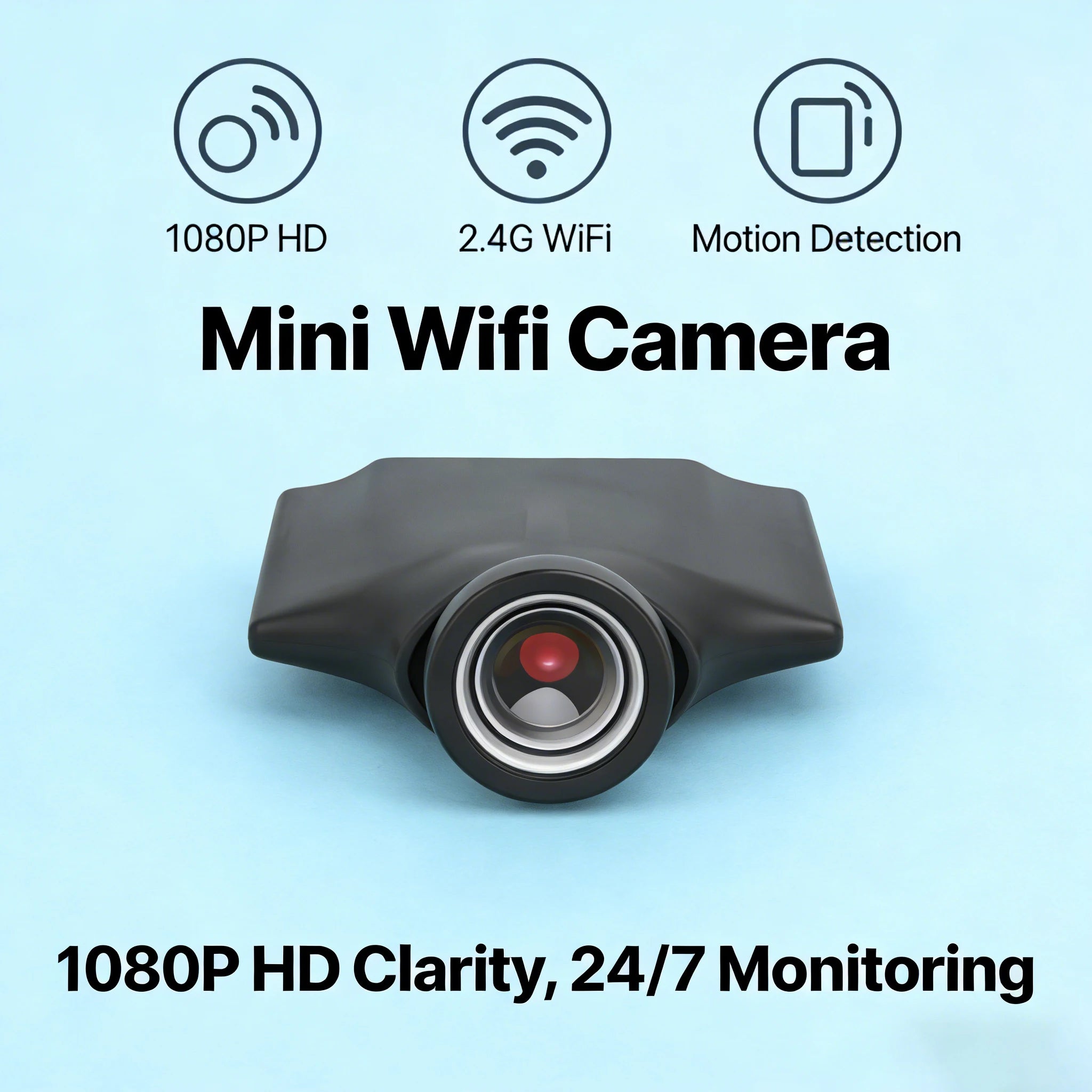 1080P WiFi mini kamera s detekciou pohybu a diaľkovým sledovaním