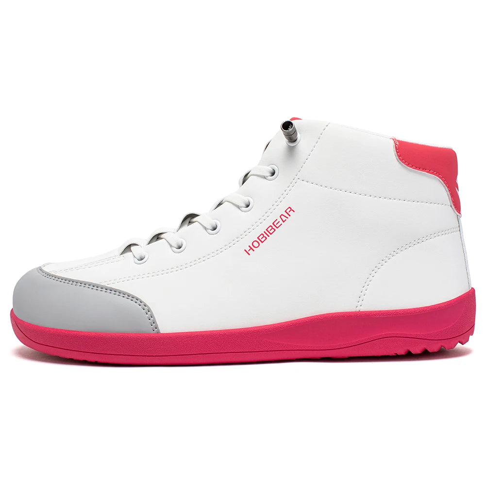 Botas de Cano Médio Barefoot HOBIBEAR para Homem e Mulher, Biqueira Larga, Botas de Tornozelo para Exterior, Antiderrapantes, em Pele Artificial