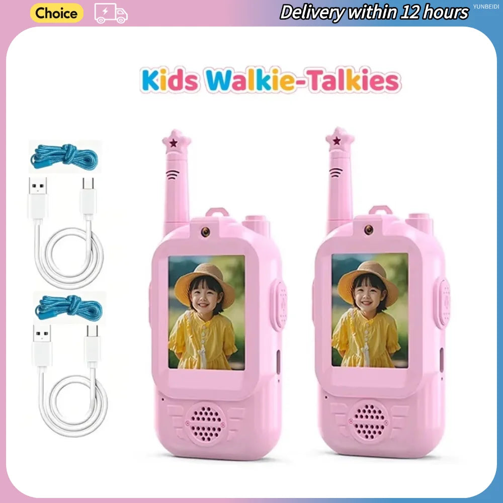 Kinderen USB-C Video Walkietalkie Set