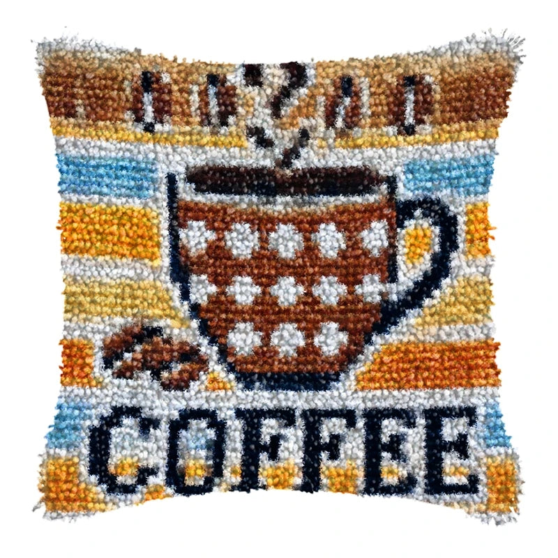 Καλούπι Κεντήματος Κουτιού 43 × 43 cm Latch Hook Cushion Craft Kit