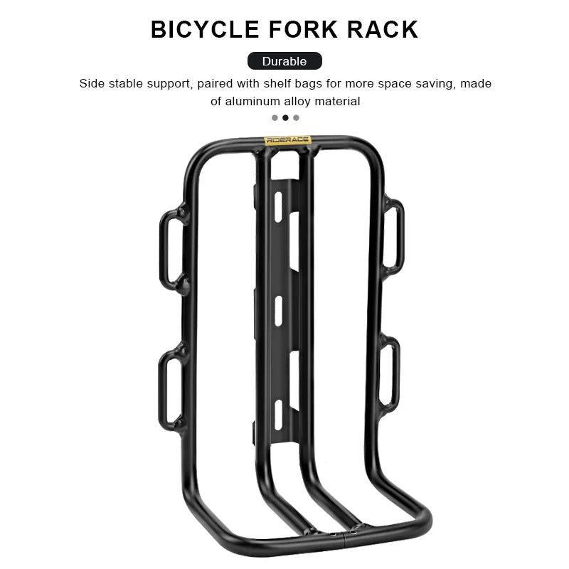 Porte-bagages pour fourche avant de vélo, en 1 ou 2 pièces