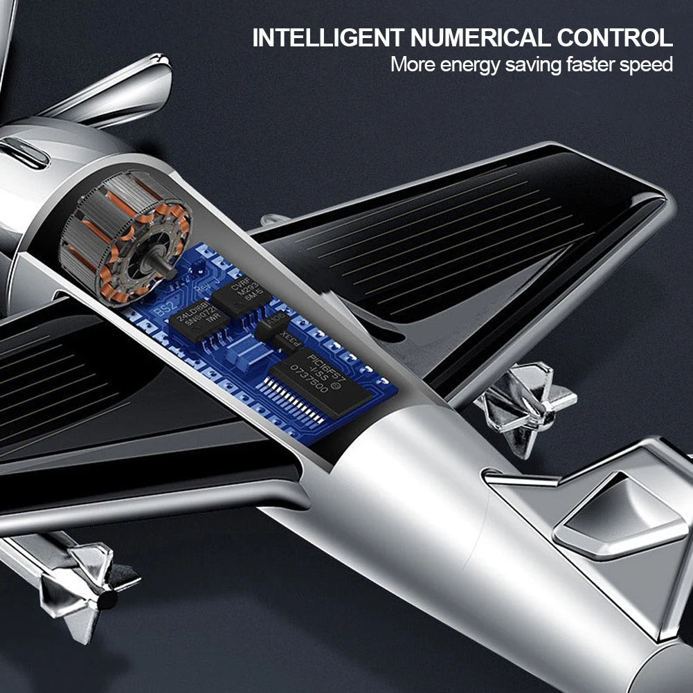 Car interior accessories solar airplane model center console decoration air freshener