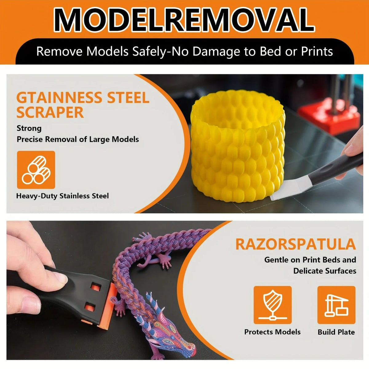 kit d’outils d’entretien et de finition d’impression 3D