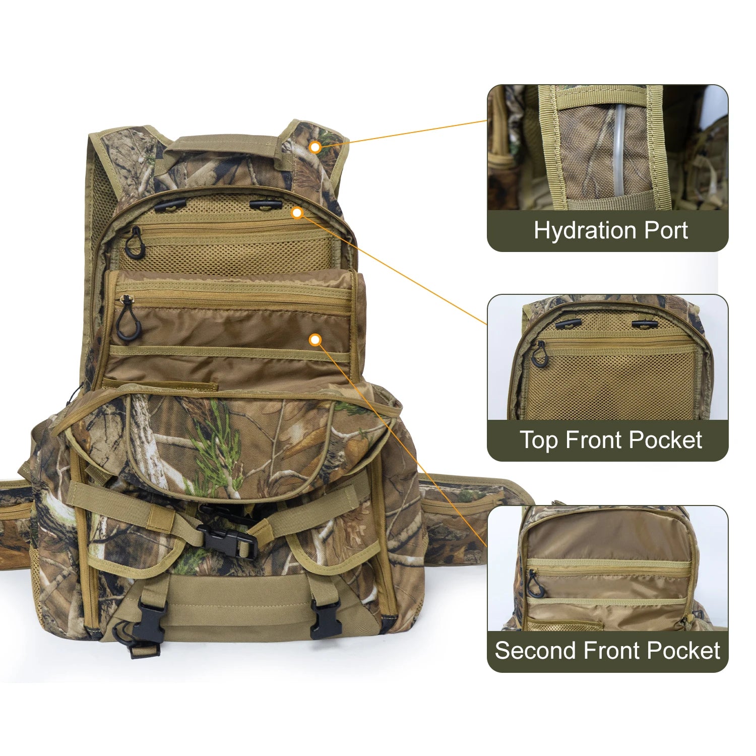 35L Hunting Backpack for Rifle, Bow and Gear Storage