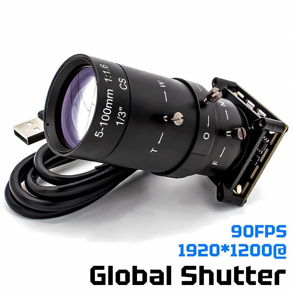 1080P 90FPS Global Shutter USB-Kameramodul mit CS-Objektiv
