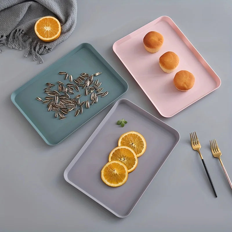 Rectangular Plastic Serving Tray, Small or Large