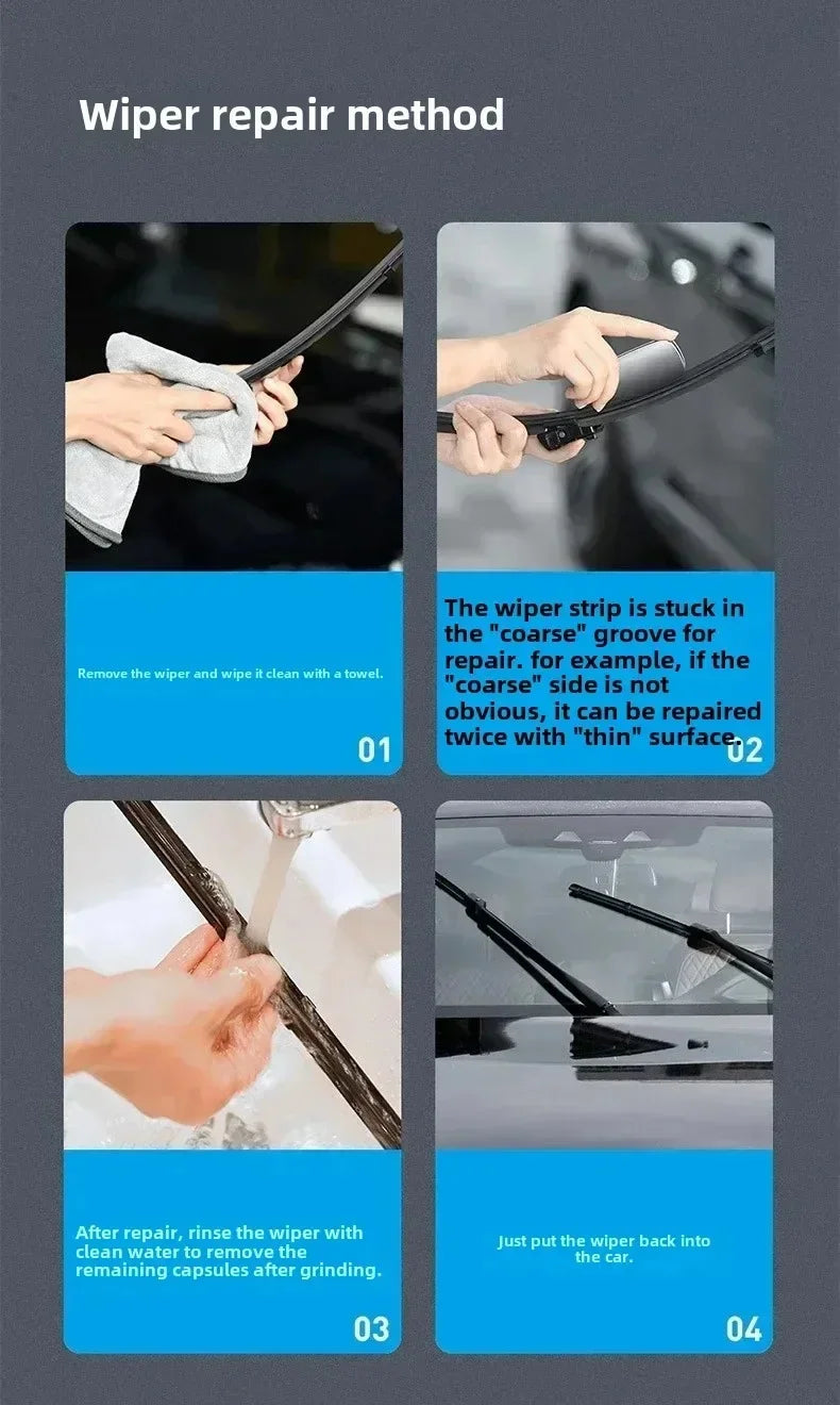 Car Wiper Repairer Rain Wing Windshield Wiper Tool Universal Refurbish Auto Blade Portable Wiper Repair Car Scratch