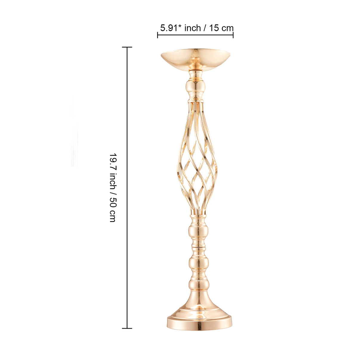 Tall Crystal Wedding Flower Stand Metal Centerpiece Vase - Spy-shop.com