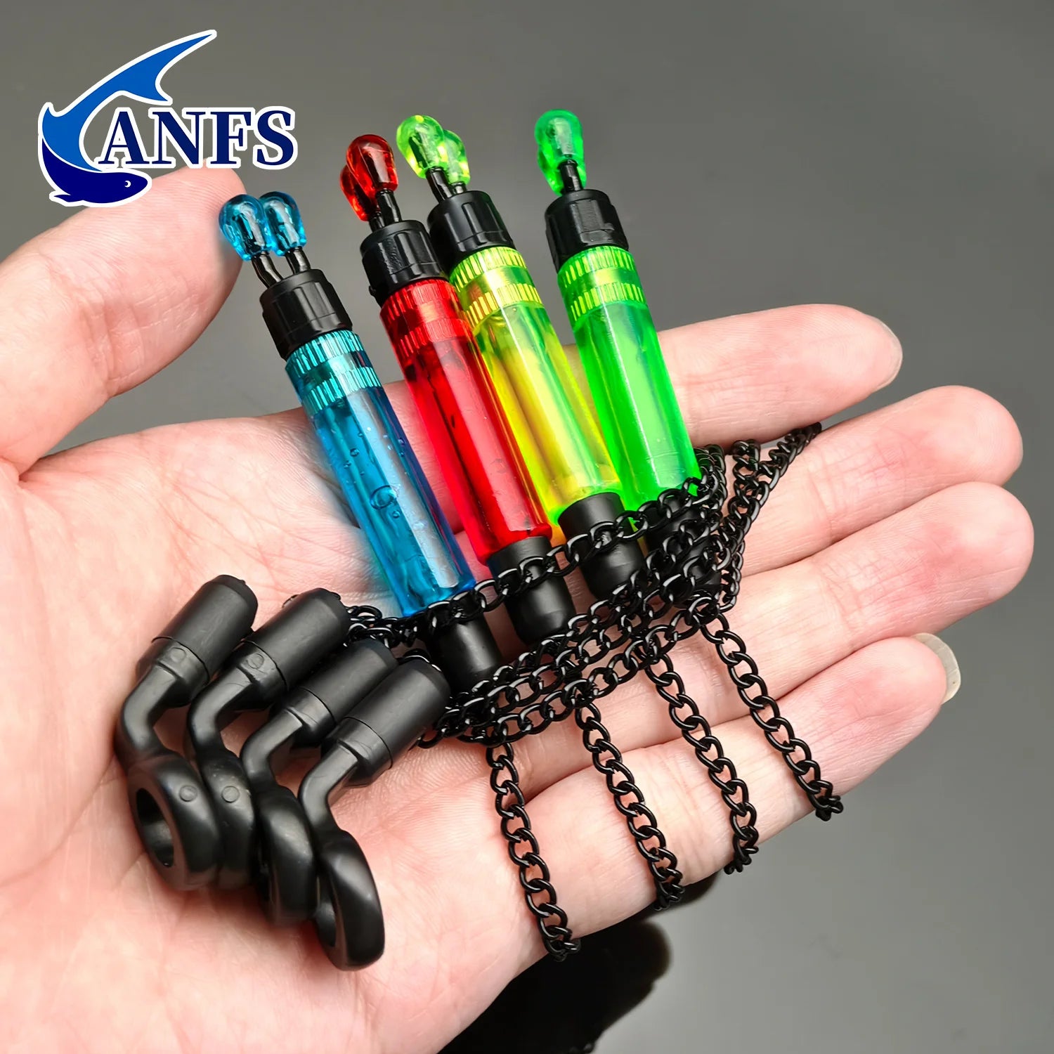 4pcs Carp Fishing Swingers Bobbins Set with Protective Box